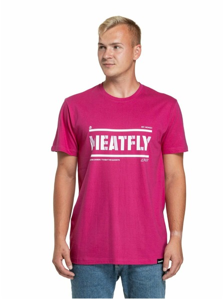 Meatfly Meatfly férfi póló Rele Magenta | Rózsaszín | Méret