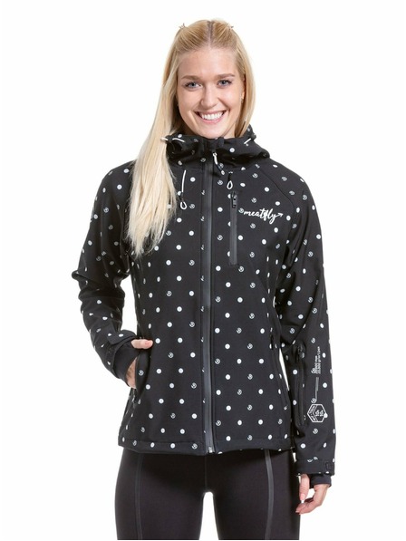 Meatfly Meatfly női softshell dzseki Zaja Pöttyös Fekete | Fekete | Méret
