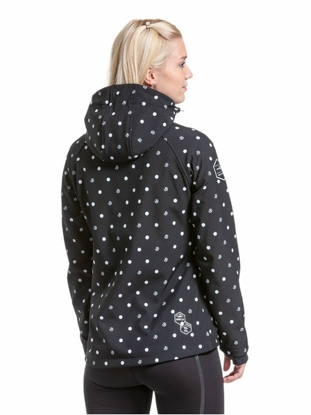 Meatfly Meatfly női softshell dzseki Zaja Pöttyös Fekete | Fekete | Méret