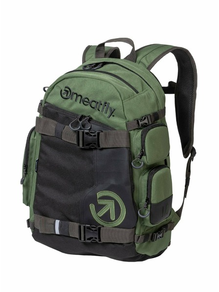 Meatfly Meatfly hátizsák Wanderer Sötét Olívazöld / Black 28 L