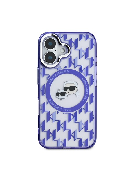 Karl Lagerfeld Karl Lagerfeld IML Monogram K&CH Fejek MagSafe Hátlap iPhone 16 Lila
