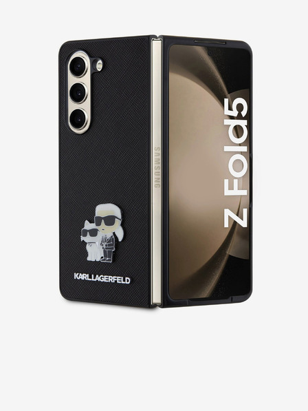Karl Lagerfeld Karl Lagerfeld PU Saffiano Karl and Choupette NFT Hátlap Samsung Galaxy Z Fold 5 Black
