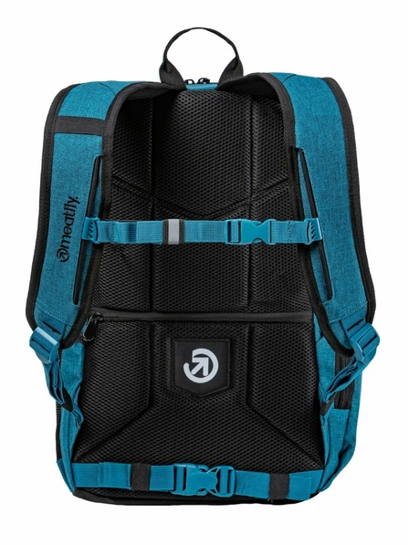 Meatfly Meatfly hátizsák Basejumper Petrol Heather / Black 22 L | Kék | Térfogat 22 L