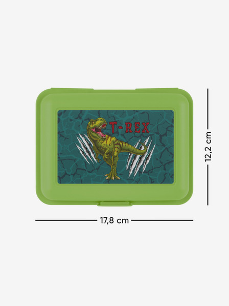 BAAGL  Zöld Baagl T-Rex snack doboz