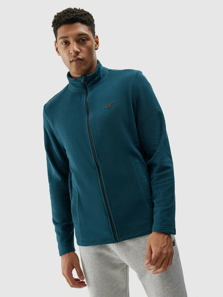 4F Férfi normál fleece kapucnis pulóver állógallérral 4F