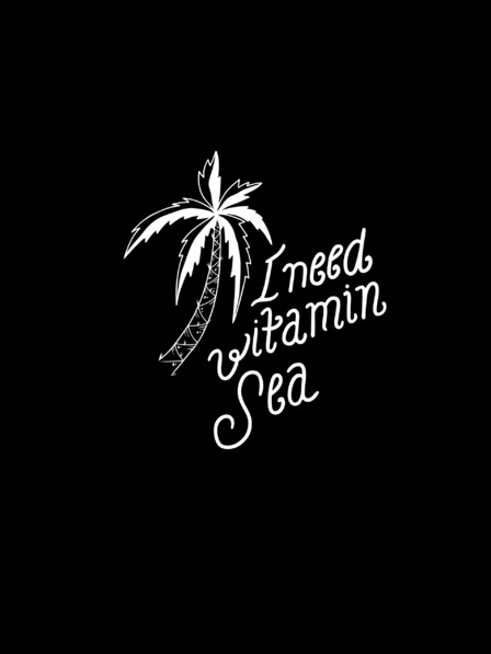 ZOOT.Original Fekete férfi póló ZOOT.Original I need vitamin sea