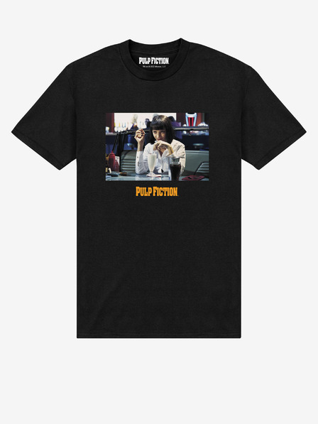ZOOT.Fan Fekete unisex póló ZOOT.Fan Pulp Fiction Mia Wallace Mia Wallace