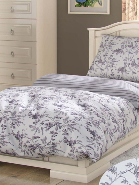 Kvalitex Francia pamut ágynemű PROVENCE COLLECTION 220x200, 70x90cm MONTERA szürke