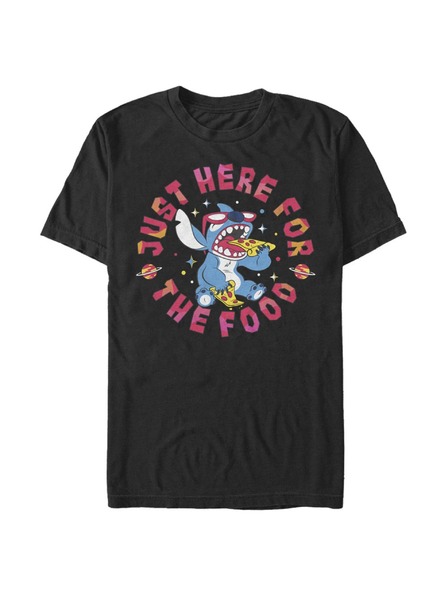 ZOOT.Fan Fekete Férfi Disney Classics Stitch Pizza póló