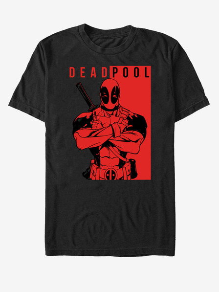 ZOOT.Fan Fekete uniszex póló Marvel Deadpool Police
