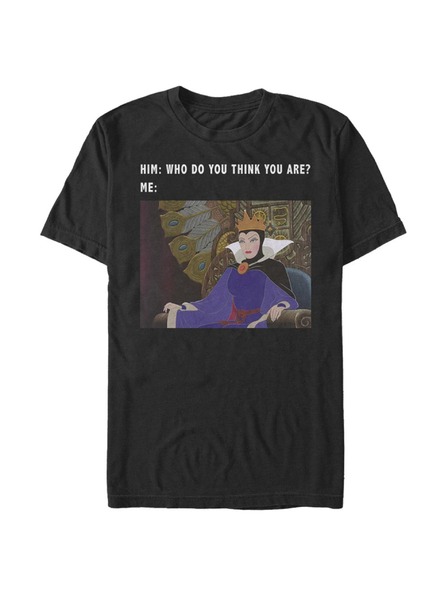 ZOOT.Fan Fekete Férfi Disney Evil Queen Meme póló