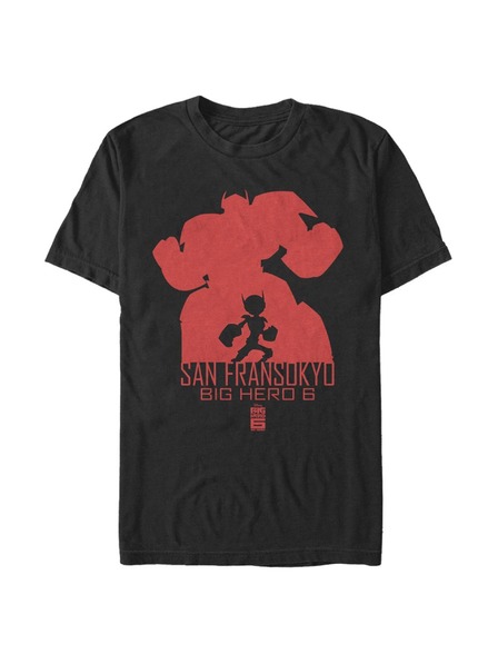 ZOOT.Fan Fekete Férfi Disney sziluett Baymax póló