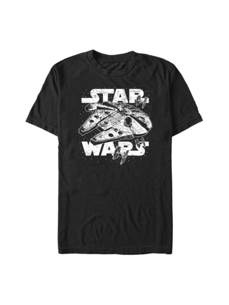 ZOOT.Fan Fekete Férfi Star Wars Kezdődő hiperhajtómű póló