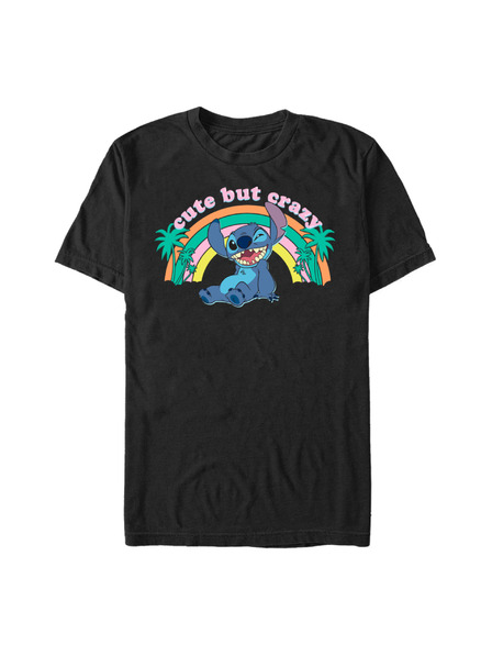 ZOOT.Fan Fekete póló Disney Kawaii Stitch