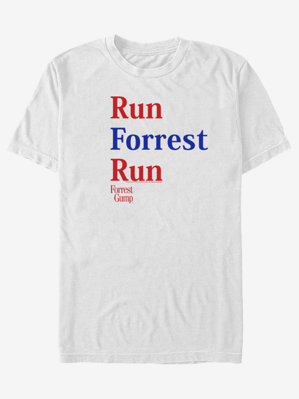ZOOT.Fan Fehér uniszex póló ZOOT.Fan Paramount Run Forrest Piros Kék
