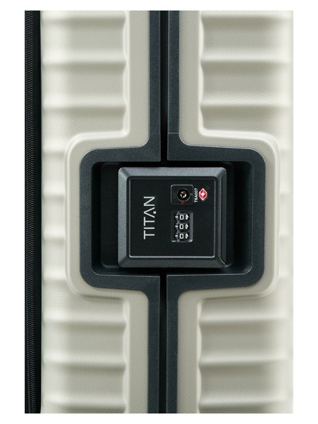 Titan Utazótáska Titan Litron Frame S első zseb Champagne
