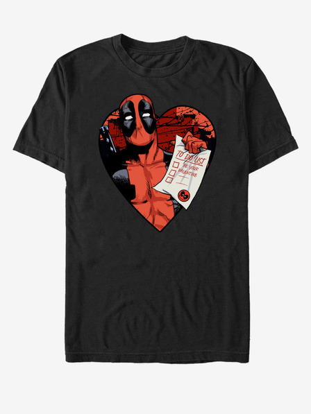 ZOOT.Fan Fekete uniszex Marvel Deadpool List póló