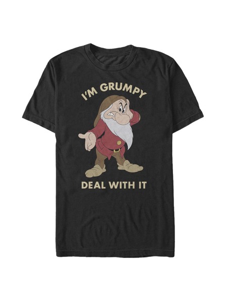 ZOOT.Fan Fekete férfi Disney Grumpy Deal póló