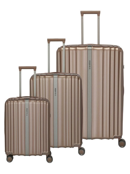 Travelite Travelite Paros 4 kerekű S, M, L méretű cappuccino utazótáska szett
