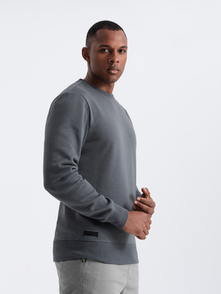 Ombre Clothing Férfi pamut BASIC pulóver Ombre Clothing