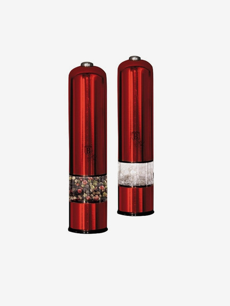 Berlingerhaus Két darab elektromos bors- és sódaráló készlet BERLINGERHAUS Burgundy Metallic Line