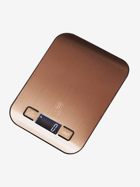 Berlingerhaus Digitális konyhai mérleg 5 kg Rózsaarany metál vonal BERLINGERHAUS