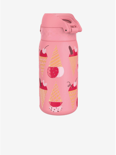 ION8 Rózsaszín mintás rozsdamentes palack Ion8 Leak Proof Ice Creams (400 ml)
