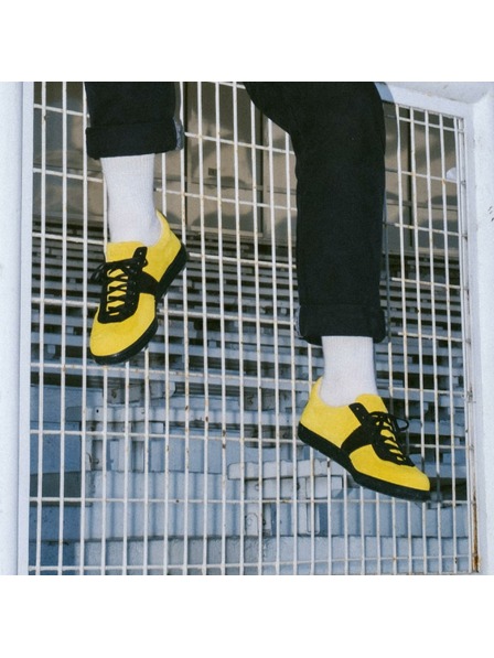 BOTAS *** Férfi bőr tornacipő / edzőcipő sárga-fekete Botas Iconic