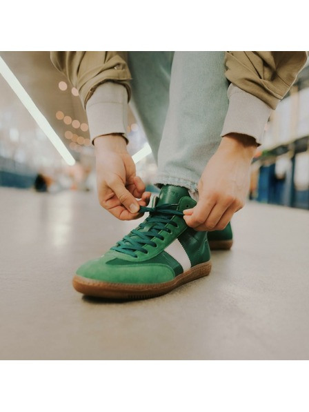 BOTAS *** Botas Iconic High Green női bőr tornacipő / edzőcipő zöld