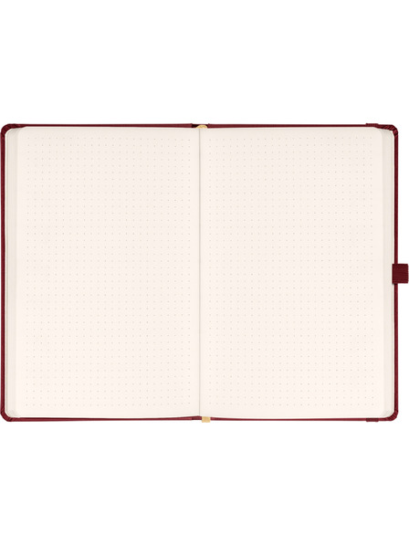 NOTIQUE NOTIQUE Notes Balacron, bordó, pöttyös, 15 x 21 cm