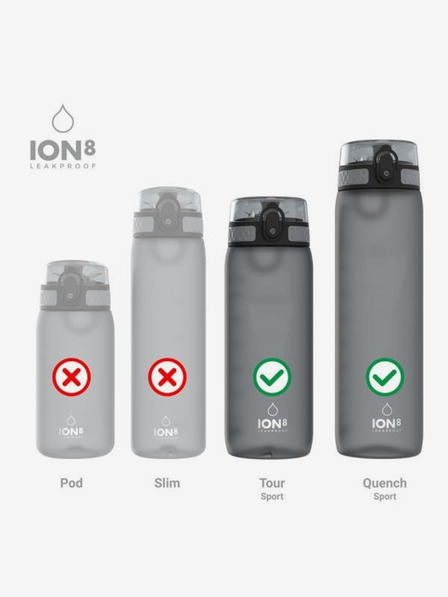ION8 Fekete csere kupak Ion8 Leak Proof palackhoz (750-1200 ml)