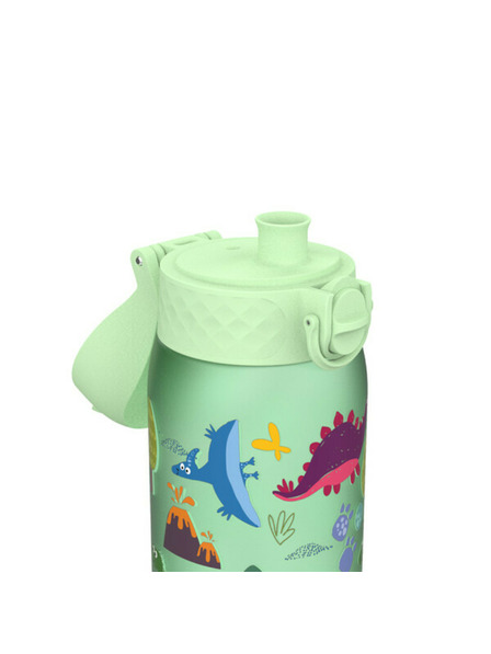 ION8 Ion8 szivárgásmentes palack BPA-mentes dinoszaurusz zöld 350 ml