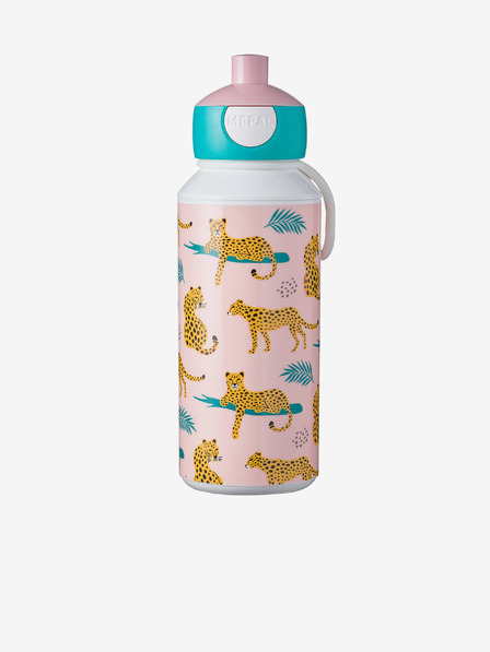 Mepal Türkiz-rózsaszín gyerek palack Mepal Campus Leopard 400 ml