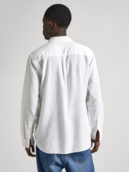 Pepe Jeans Fehér férfi lenvászon ing Pepe Jeans