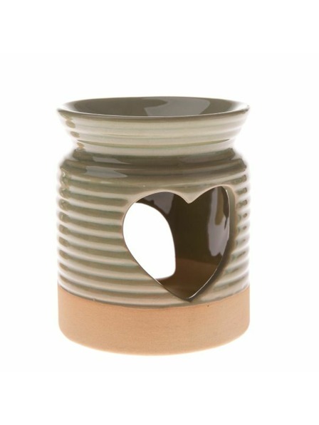 Casa de Engel Porcelán aromalámpa szívvel, zöld, 0/36