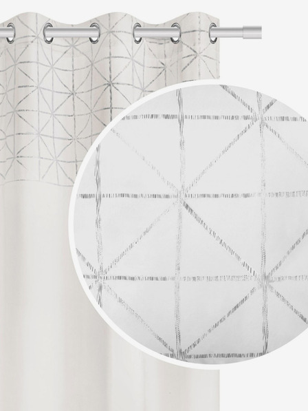 Edoti Shiny Velvet Curtain - White EDOTI