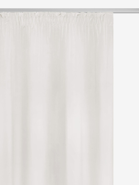Edoti Soft Velvet Curtain - White EDOTI