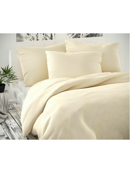 Kvalitex Luxury Collection szatén ágyneműhuzat 140x200, 70x90cm törtfehér Kvalitex