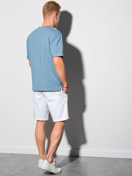 Ombre Clothing Kék férfi póló zsebbel Ombre Clothing S1371