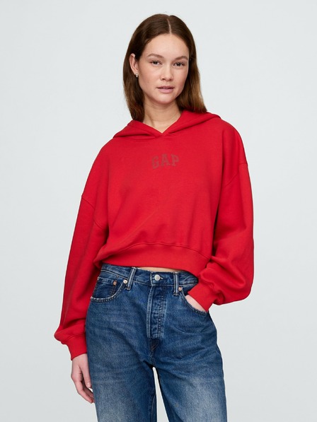 GAP Logós cropped kapucnis pulóver Americana GAP
