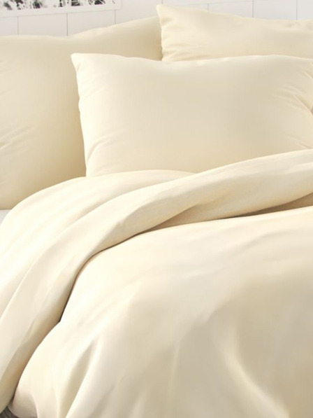 Kvalitex Luxury Collection szatén hosszabbított ágyneműhuzat 140x220, 70x90cm krémes