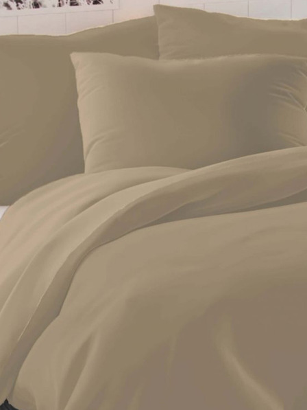 Kvalitex Luxury Collection szatén francia hosszabbított ágyneműhuzat 1+2, 240x220, 70x90cm bézs