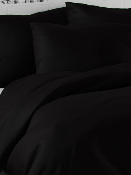 Kvalitex Szatén hosszabbított ágynemű LUXURY COLLECTION 140x220, 70x90cm fekete