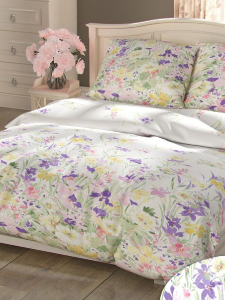 Kvalitex Francia pamut ágynemű PROVENCE COLLECTION 240x200, 70x90cm ISABEL lila ISABEL lila