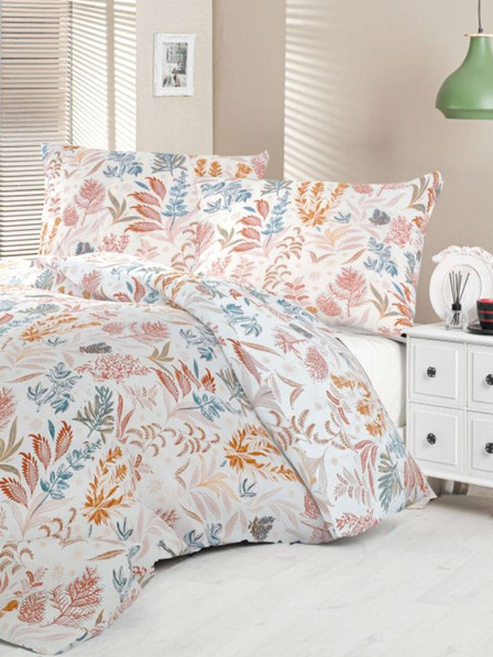 Kvalitex Luxury Collection szatén francia ágyneműhuzat 1+2, 240x200, 70x90cm Coral garden Kvalitex