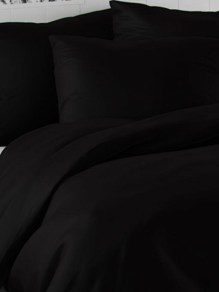 Kvalitex Luxury Collection szatén francia ágyneműhuzat 1+2, 200x200, 70x90cm fekete