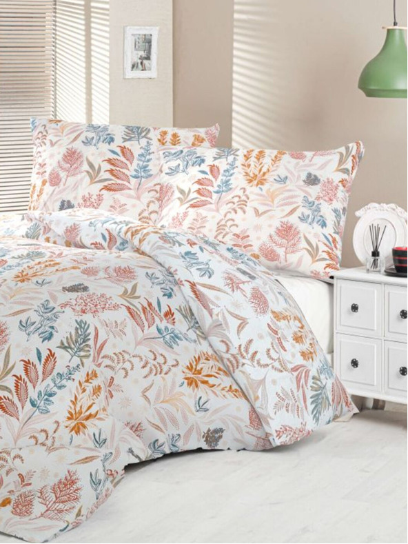 Kvalitex Luxury Collection szatén francia ágyneműhuzat 1+2, 220x200, 70x90cm Coral garden Kvalitex