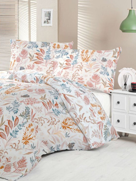 Kvalitex Luxury Collection szatén francia ágyneműhuzat 1+2, 220x200, 70x90cm Coral garden Kvalitex
