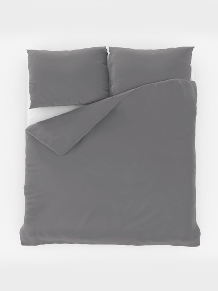 Kvalitex Francia egyszínű pamut ágynemű 200x200, 70x90cm világosszürke