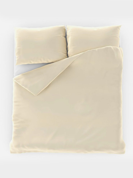 Kvalitex LUXURY COLLECTION szatén francia ágyneműhuzat 1+2, 200x200, 70x90cm törtfehér